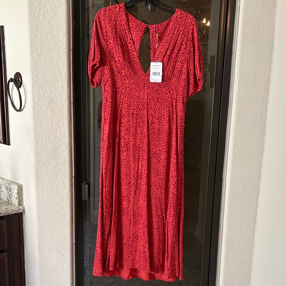Free People Red Midi Dress